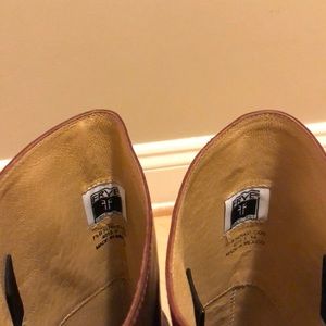 FRYE Melissa Button Back Zip Cognac